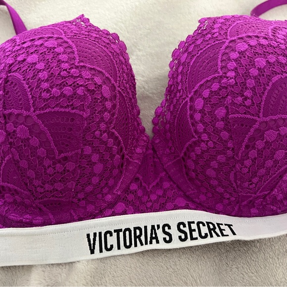 NWT Purple Victorias Secret Lined Demi Bra - Picture 2 of 4
